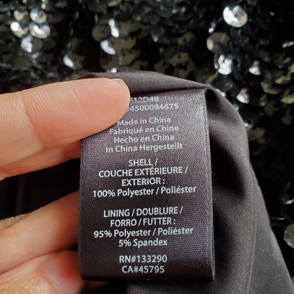 Rachel Zoe "Selita" Black Sequin Dress - Picture 7 of 8